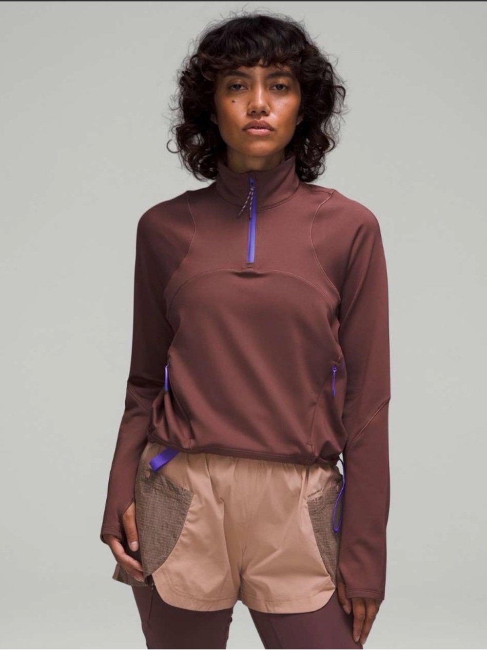 Lululemon Tech Fleece Hiking 1/4 Zip Pullover
Dark Oxide / Pink Clay Size 6